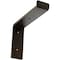 Ekena Millwork Steel Truss Shelf Bracket, Antiqued Brass 2"W x 8"D x 6 3/4"H BKTM02X08X06TSABS - alternate 1